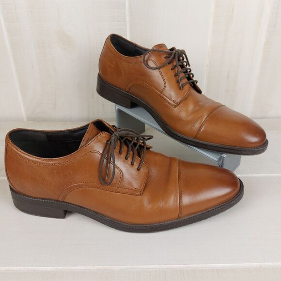 Cole Haan Men\'s Size 8.5 M Modern Classics Cap Toe Oxfords C34138 British Tan main image 6